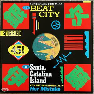 ★伊藤銀次 / Beat City ,Santa Catalina Island 45RPM 1984★LP 初回盤 15P-77 Ito Ginji★昭和 アイドル 日本 レコード