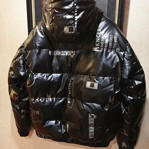 最高級13万※EU製プレミアムダウン★イタリア・ミラノ発*BOLINI*ブラックライン※designer・超防寒・ダウンジャケット ・54/XXXL※艶黒の画像7