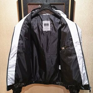 最高級13万※EU製プレミアムダウン★イタリア・ミラノ発*BOLINI*ブラックライン※designer・超防寒・ダウンジャケット ・46/M※艶黒の画像9