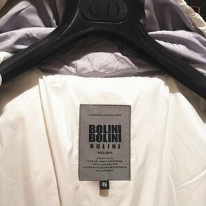 最高級13万※EU製プレミアムダウン★イタリア・ミラノ発*BOLINI*ブラックライン※designer・超防寒・ダウンジャケット ・44/S※白の画像6