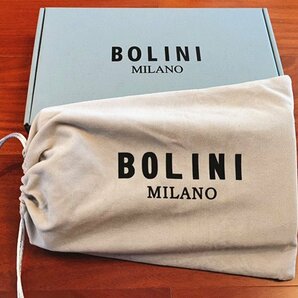 最高峰逸品*イタリア製※定価18万◆イタリア・ミラノ発*BOLINI/ボリニ・最上級牛革・クロコダイル*ラウンドファスナー 長財布・紺の画像10