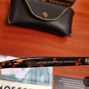 名作モデル☆新品☆ MOSCOT モスコット LEMTOSH レムトッシュ ウェリントン眼鏡 メガネ ・ジョニーデップ愛用モデル・鼈甲の画像8