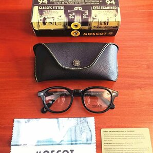 名作モデル☆新品☆ MOSCOT モスコット LEMTOSH レムトッシュ ウェリントン眼鏡 メガネ ・ジョニーデップ愛用モデル・黒の画像3