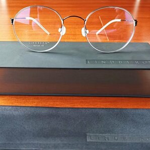 最高峰メガネ※定価7万※デンマーク製*LINDBERG・リンドバーグ MORTEN AIR TITANIUM※医療用チタン使用・セレブ愛用・メガネフレーム・黒の画像1