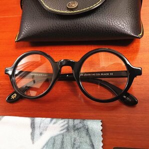 名作モデル☆新品☆ MOSCOT ZOLMAN ゾルマン 丸い眼鏡 メガネフレーム ブラック・ セレブ愛用モデル・黒の画像4