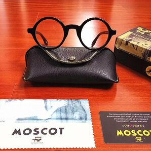 名作モデル☆新品☆ MOSCOT ZOLMAN ゾルマン 丸い眼鏡 メガネフレーム ブラック・ セレブ愛用モデル・黒の画像1