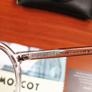 名作モデル☆新品☆ MOSCOT ZOLMAN ゾルマン 丸い眼鏡 メガネフレーム クリア・ セレブ愛用モデル・クリアの画像5