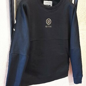 最高級*定価5万★ポルトガル製※限定品◆イタリア・ミラノ発*BOLINI*KITH designer・豪華刺繍※トレーナー/48/Lサイズ黒の画像10