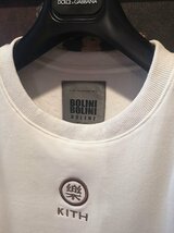 最高級*定価5万★ポルトガル製※限定品◆イタリア・ミラノ発*BOLINI*KITH designer・豪華刺繍※トレーナー/48/Lサイズ白_画像7