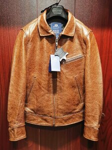  highest peak * leather jacket * regular price 32 ten thousand * Italy * Rome departure *ROBERT CAVANI/ro belt cover ni* highest grade Italian cow leather * leather jacket * tea /XL