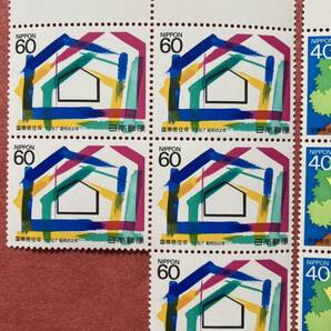 切手 国際居住年 1987年 60円×5枚 40円×5枚の画像2