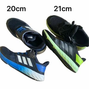 adidas 子供シューズ　20cm 21cm セット