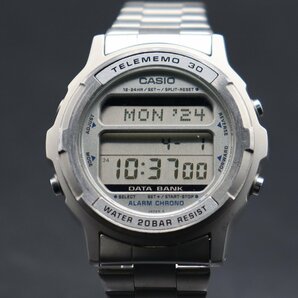 希少 CASIO DATA BANK カシオ データバンク DW-3600 クォーツ QZ デジタル クロノ アラーム 純正ブレス メンズ腕時計の画像3