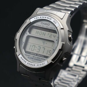 希少 CASIO DATA BANK カシオ データバンク DW-3600 クォーツ QZ デジタル クロノ アラーム 純正ブレス メンズ腕時計
