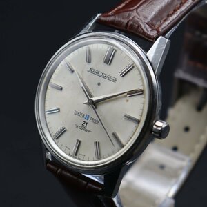 希少 SEIKO SKYLINER セイコー スカイライナー SD文字盤モデル 14092 手巻き 21石 タツノオトシゴマーク 1960年代 アンティーク メンズ