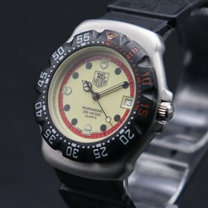 電池新品 TAG HEUER タグホイヤー フォーミュラー1 プロフェッショナル 200M防水 クォーツ 371.513 デイト 純正ベルト ボーイズ/メンズ