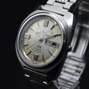 ORIENT AAA Deluxe Crystal オリエント デラックス クリスタル 自動巻 ジャンク 33石 変わりインデックス Bambi社ブレス メンズの画像1