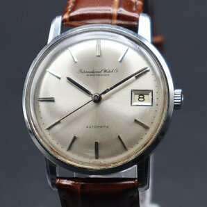 良品 IWC SCHAFFHAUSEN オールドインター シャフハウゼン Ref.R 802 A Cal.8541 自動巻 デイト お魚リューズ スイス 1964年頃製造 ボーイズの画像4