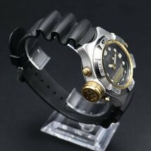 CASIO カシオ ダイバー ログメモリー 200M防水 ADP-800 クォーツ ジャンク デジアナ 純正ラバーベルト メンズ腕時計_画像3
