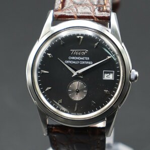 3333本限定品 TISSOT ティソ クロノメーター アントレプレナー 30石 自動巻 T66.1.423.61 スイス デイト 当時物木箱/保/取説/巾着袋 メンズの画像3