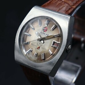 RADO Golden Sabre ラドー ゴールデンセイバー Ref.623 3082 4 自動巻 カットガラス 動作品ジャンク タツノオトシゴ 新品革ベルト メンズの画像1