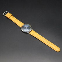 SEIKO CROWN セイコー クラウン Ref.15002 手巻 21石 変わり青文字盤 ジャンク 1961年 アンティーク 新品革ベルト メンズ腕時計_画像8