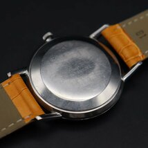 SEIKO CROWN セイコー クラウン Ref.15002 手巻 21石 変わり青文字盤 ジャンク 1961年 アンティーク 新品革ベルト メンズ腕時計_画像7