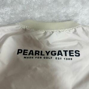 1円〜 PEARLY GATES パーリーゲイツ リバーシブル 4way 中綿 スニードブルゾン ナイロンブルゾン ベスト メンズ 白橙 サイズ4 M相当の画像6