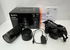 [ST18710MG] beautiful goods SONY Sony ILCE-6400Y B α6400 double zoom lens kit E PZ 16-50mm F3.5-5.6 OSS E 55-210mm F4.5-6.3 OSS box have 