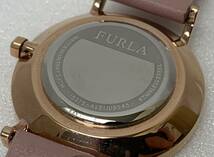 【ST17924MG】FURLA フルラ 15375 4251108545 腕時計 QZ クオーツ レディース レザーベルト ピンク系 ピンク文字盤 ※不動品 _画像10