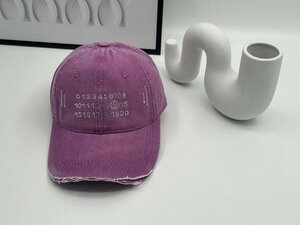 Maison Margiela マルタンマルジェラ　キャップ　帽子　ハット　野球　ゴルフ　男女兼用　数字ロゴ　ワンサイズ　MM6