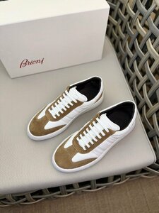 Brioni　ブリオーニ　メンズ　スニーカー　レザー　牛革　靴　シューズ　カジュアル　色豊富　39-44　サイズ選択可能　