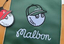 値下げ僅か★マルボンゴルフ★malbon golfボストンバッグ　グリーングリーン 値下げ僅か★マルボンゴルフ★malbon golfボストンバッグ　グ_画像2