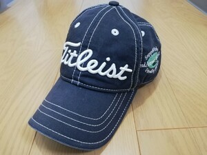 『タイトリスト TITLEIST』コットン素材キャップ◆ネイビー