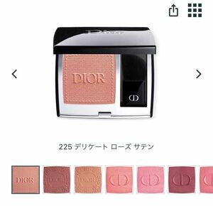 未使用/ディオールスキン ルージュブラッシュ/225デリケートローズサテン/チークカラー/DIOR/Dior/送料180円