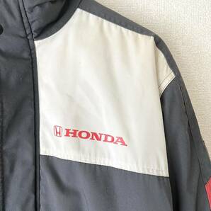 HONDA スタッフジャンパー★ホンダ ディーラー 整備士 従業員 支給品 非売品 店員 車 メンズL★グレー レーシングチーム バイク ジャケットの画像4