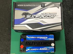 SUNPADOW 7.6V / 4000mAh / 100C Blueリポバッテリー（ショート） サンパドウ