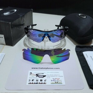 正規品 新品 偏光レンズ2枚付き OAKLEY RADARLOCK PATH オークリー レーダーロック パス Blue Polarized ジェイド ポラライズド サングラスの画像2