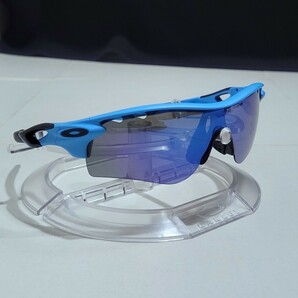 正規品 新品 偏光レンズ2枚付き OAKLEY RADARLOCK PATH オークリー レーダーロック パス Blue Polarized ブラック ポラライズド サングラスの画像7