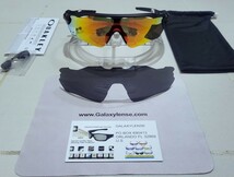 正規品 新品 偏光レンズ2枚付き OAKLEY RADAR EV PATH オークリー レーダー イーブイ パス Ruby Black Polarized ポラライズド サングラス_画像2