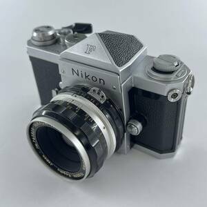 G4w Nikon F ニコン フィルムカメラ NIKKOR-H Auto 1:2 f=50mm Nippon Kogaku No.743809 一眼レフ シャッター音確認済み