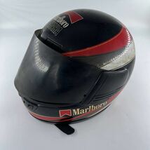 K4 1円スタート YAMAHA marlboro ヤマハヘルメット マルボロ 自動二輪車乗車用 レッド ブラック_画像3