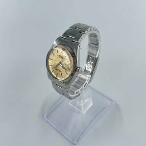 K4 【稼働品】ROLEX OYSTER PERPETUAL DATE ロレックス 腕時計 シルバー 日付 ゴールド文字盤の画像1