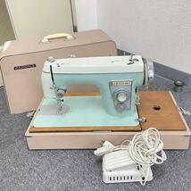 U4 JANOME ジャノメミシン MODEL-365 Sewing Machine 昭和レトロ アンティーク 手工芸 備品 フットコントローラー付 手芸 裁縫 _画像1