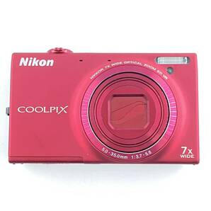 U4 Nikon ニコン COOLPIX S6100 デジタルカメラ スーパーレッド ニコン クールピクス デジカメ バッテリー付き コンパクトデジタルカメラ の画像1