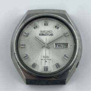 K4 SEIKO セイコー 5ACTUS SS 23石 6106-8680 白文字盤 日付 フェイスの画像2