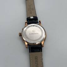 1円〜　LOBINNI 腕時計 クォーツ アンティークウォッチ ブラック　革　箱付き　動作確認済み_画像6