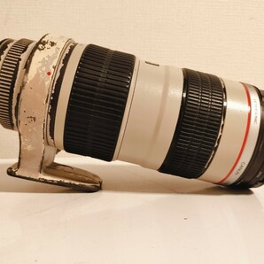 CANON EF70-200mm F2.8L USM 白レンズ フード キャップ レンズフィルター付きの画像1