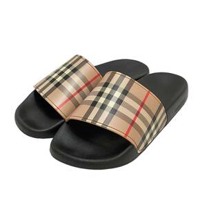 BURBERRY( Burberry ) проверка скользящий сандалии размер :41 |26.5cm примерно / 8068000107411
