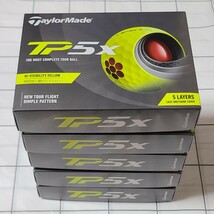 TaylorMade テーラーメイド TP5x イエロー 2021年モデル ゴルフボール 5ダース_画像1